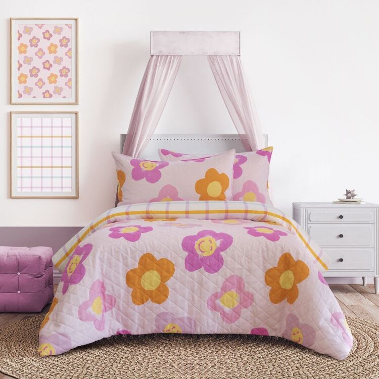Kids House Pinsonic Posy Quilt Cover Set