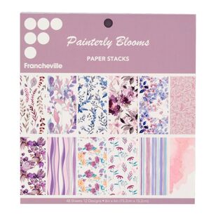 Francheville Painterly Floral Paper Pad Painterly Floral 6 x 6 in