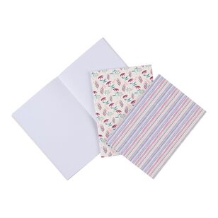 Francheville A5 Notebooks 3 Pack Flower Stripe A5