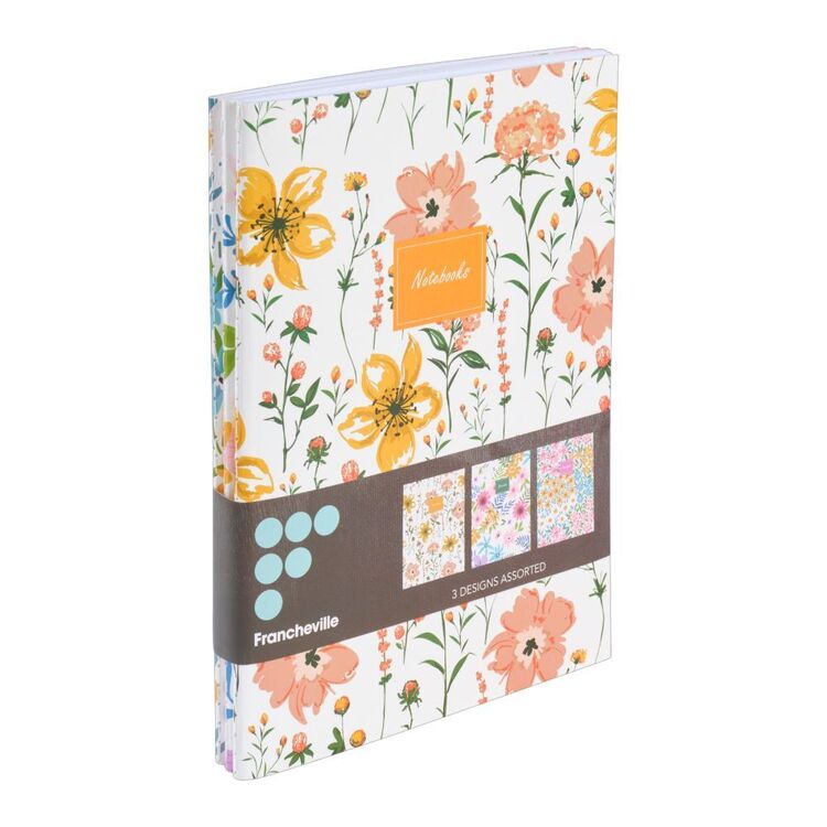 Francheville A5 Notebooks 3 Pack Sun Drenched Summer A5