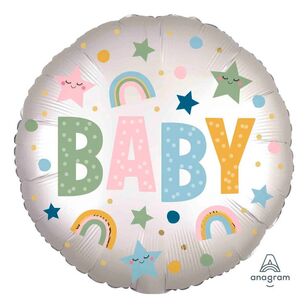 Anagram 'Baby' Foil Balloon Multicoloured 45 cm