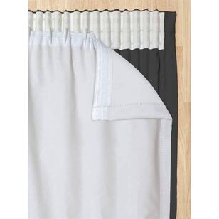 Gummerson Blockout Attachable Curtain Lining White