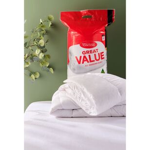 Tontine Great Value Quilt White Double