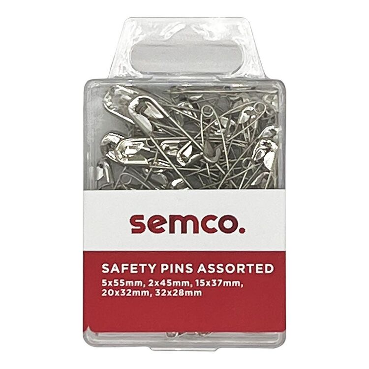 Semco Assorted Safety Pins 74 Pack