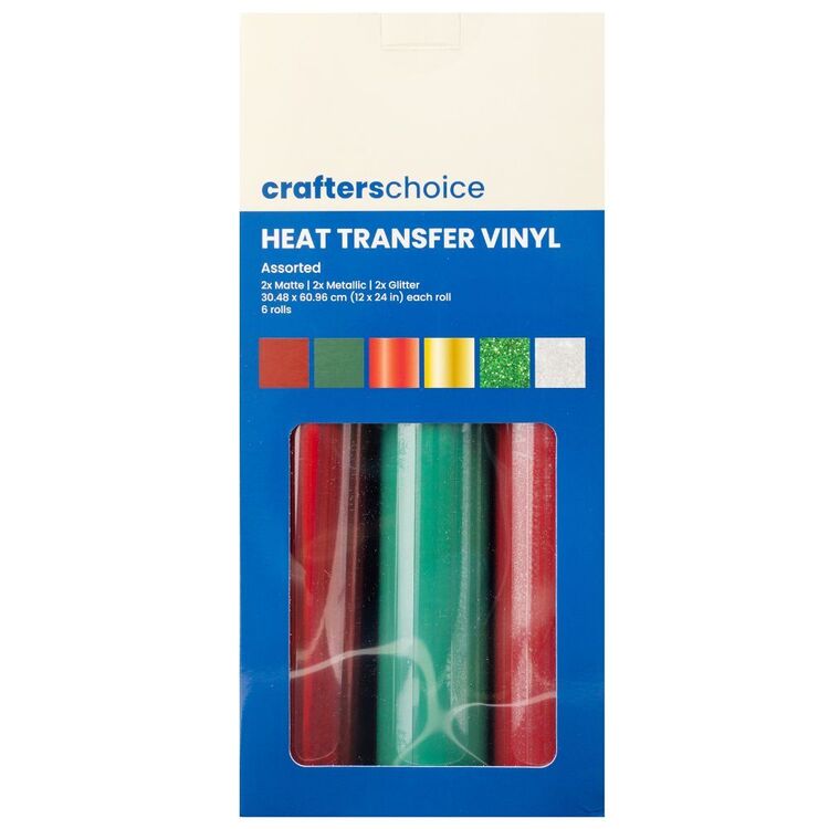 Crafter's Choice Heat Transfer Vinyl 6 Pack