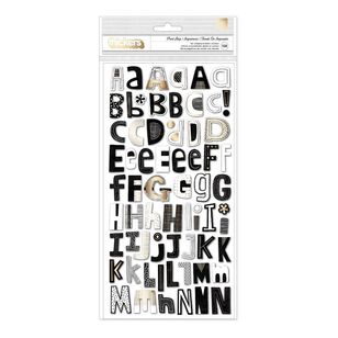 American Crafts Vicki Boutin Printshop Alphabet Thickers Multicoloured