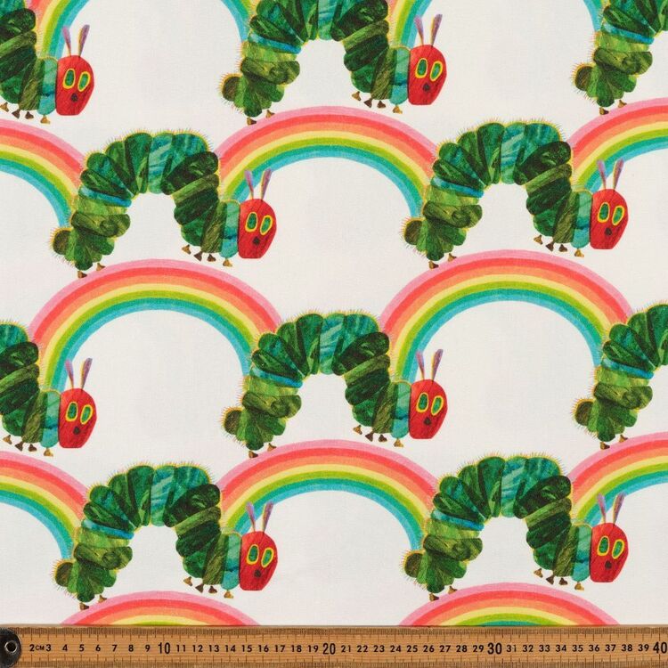 Hungry Caterpillar Rainbows 150 cm Decorator Fabric