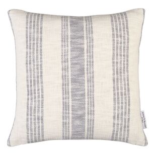 Logan & Mason Home Farlam Stripe Woven Cushion Blue 45 x 45 cm