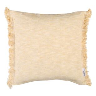 Logan & Mason Home Miley Cotton Slub Cushion Sahara Sun 50 x 50 cm