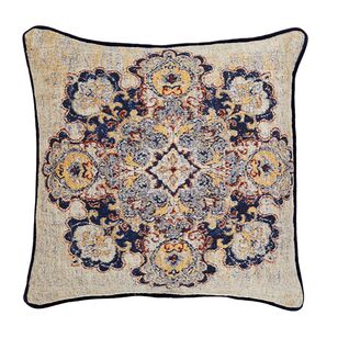 Logan & Mason Home Euston Tapestry Jacquard Cushion Navy 50 x 50 cm