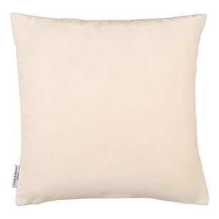 Logan & Mason Home Taylor Linen Velvet Cushion Ivory 50 x 50 cm