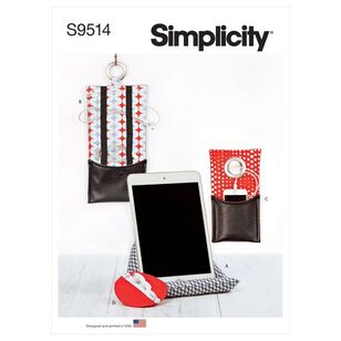 Simplicity Sewing Pattern S9514 Tech Storage Accessories One Size