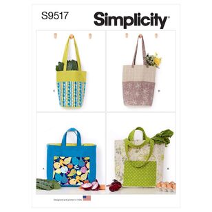 Simplicity Sewing Pattern S9517 Shopping Bags One Size