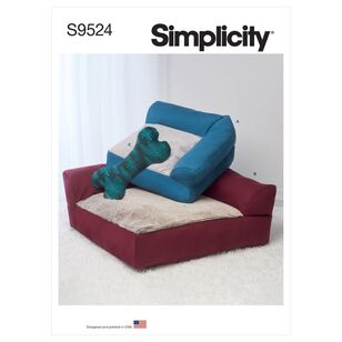 Simplicity Sewing Pattern S9524 Pet Beds & Stuffed Pillow Toy One Size