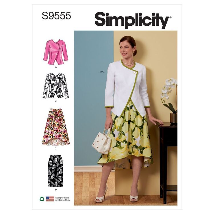 Simplicity Sewing Pattern S9555 Misses' Jacket & Skirts