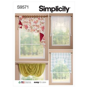 Simplicity Sewing Pattern S9571 Valances & Swags Multicoloured One Size