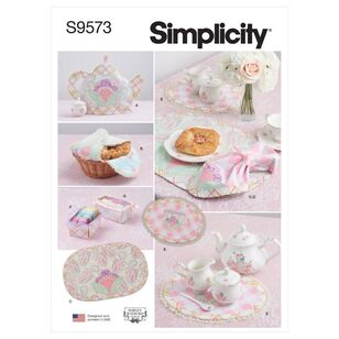 Simplicity Sewing Pattern S9573 Tabletop Accessories Multicoloured One Size