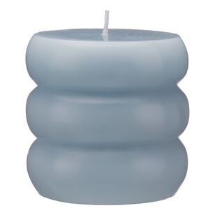Bouclair Soft Tropics Bubble Candle Blue 8 x 8 cm