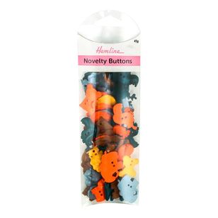 Hemline Animal Novelty Buttons 45 g Pack Multicoloured 45 g