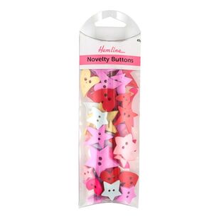 Hemline<br>Love & Star Novelty Buttons 45 g Pack Multicoloured 45 g