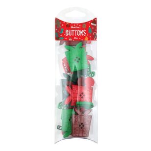 Hemline Christmas Presents Novelty Buttons 45 g Pack Multicoloured 45 g