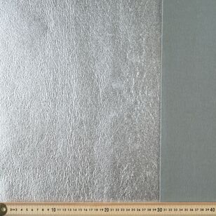 Plain 60 cm Metallic Felt Fabric Silver 60 cm