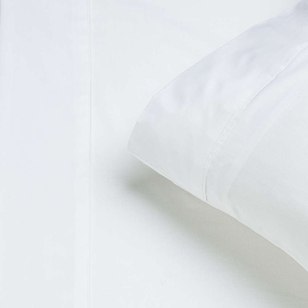 Mode Home 180 Thread Count Bolster Fitted Sheet Set White