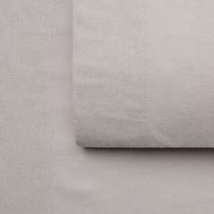 White Home Flannelette Sheet Set Mist