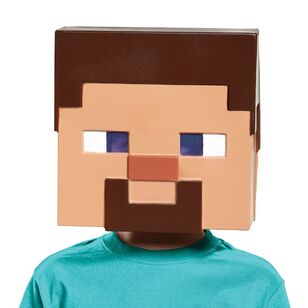 Minecraft Steve Half Mask Brown