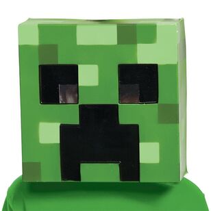 Minecraft Creeper Half Mask Green
