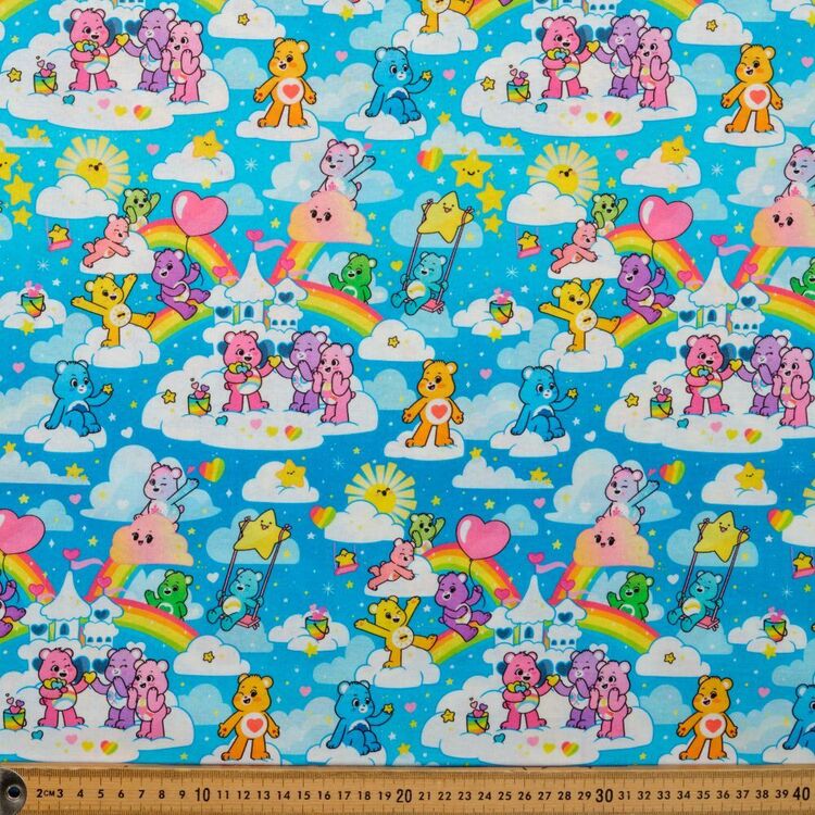 Hasbro Care Bears Up in the Clouds Printed 112 cm Cotton Fabric