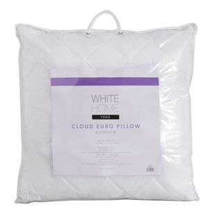 White Home European Memory Foam Pillow  White European