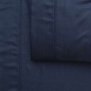 KOO 1200 Thread Count Bamboo Rich Sheet Set China Blue Queen