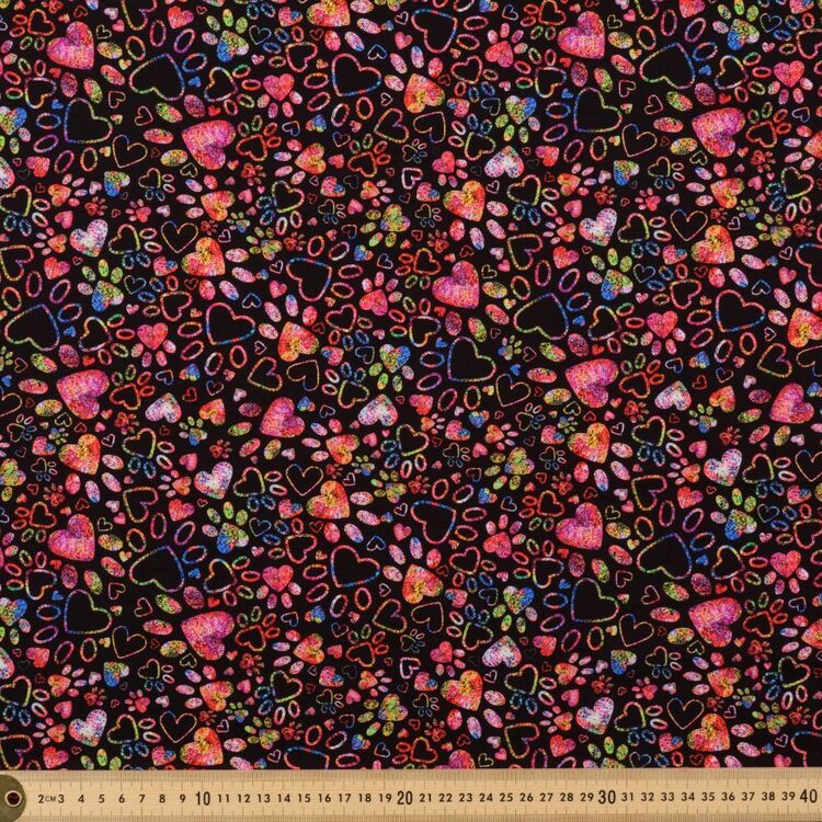 Robert Kaufman Paws Of Love Printed 112 cm Cotton Fabric