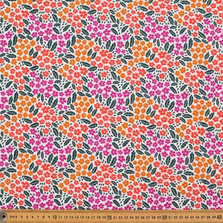 Flower Gallery Packed Printed 112 cm Cotton Fabric
