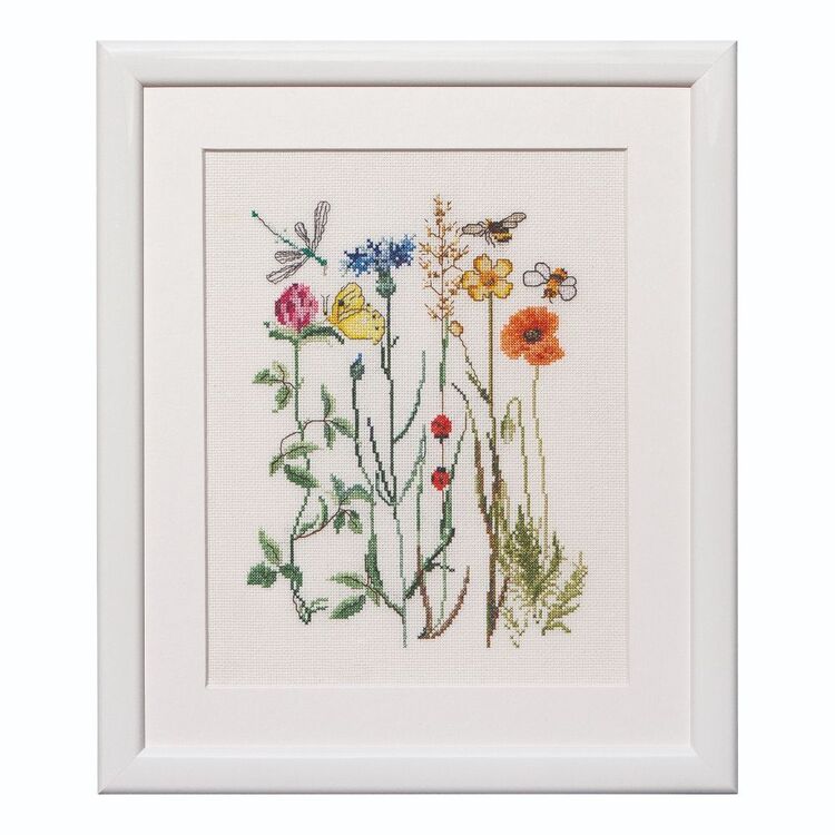 Thea Gouverneur Wildflowers Cross Stitch Kit