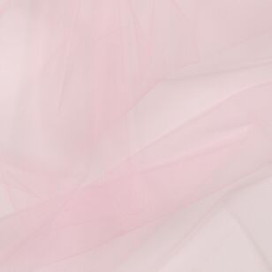 Plain 180 cm Zan Bridal Tulle Fabric Baby Pink 180 cm