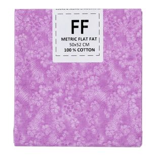 Shadow Flowers Blender Cotton Fabric Flat Fat Lilac 50 x 52 cm