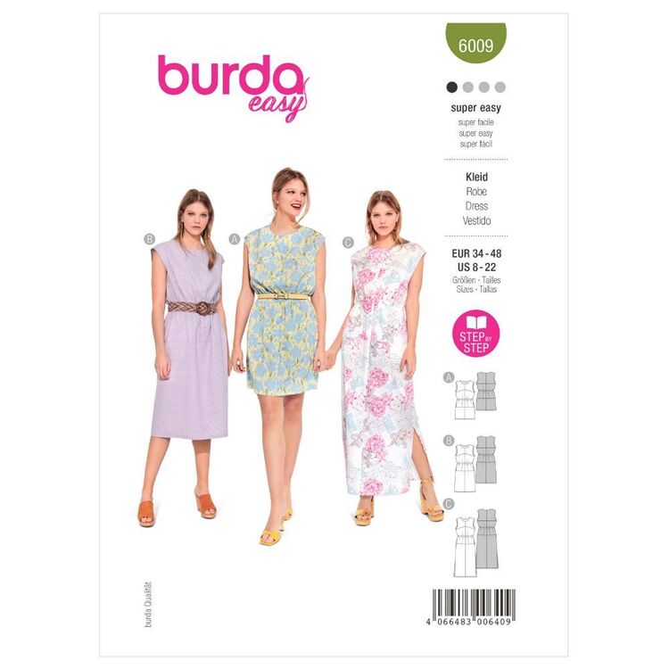 Burda Sewing Pattern B6009 Misses' Dress