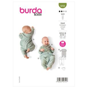 Burda Style Sewing Pattern B9258 Babies' Coordinates 1M - 3 (56 - 98)