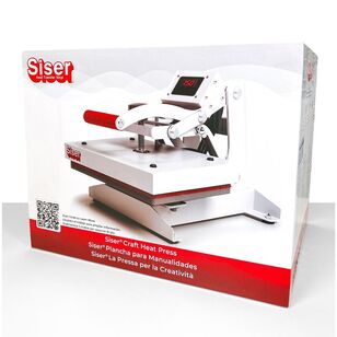 Siser Heat Press Machine White & Red 9 x 12 in
