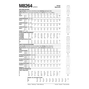 McCall's Sewing Pattern M8264 Men's Shorts & Pants
