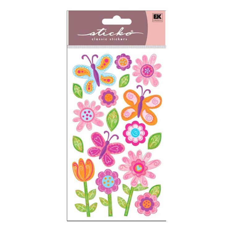 American Crafts Sticko Whimsical Garden Stickers