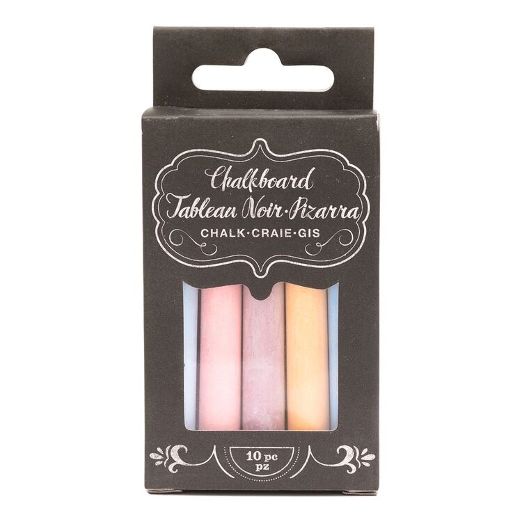 American Crafts Coloured Chalk Sticks 10 Pack