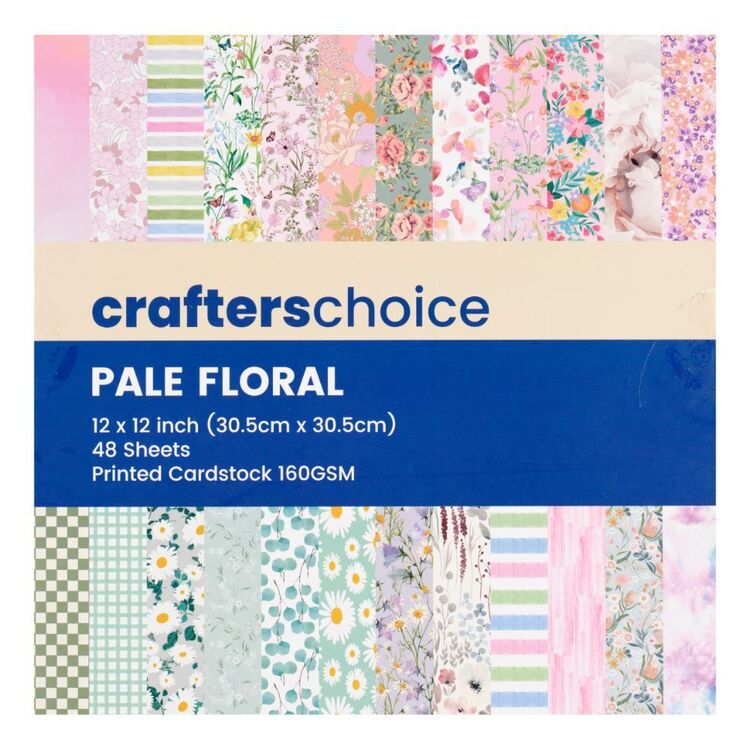 Crafter's Choice Pale Floral 12 x 12 in Paper Pad