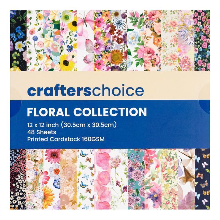 Crafter's Choice Floral Collection 12 x 12 in Paper Pad