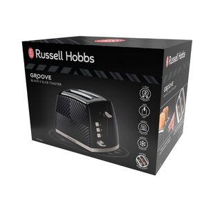 Russell Hobbs Groove 2 Slice Toaster Black