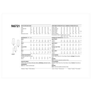 Pattern N6717 Tutorial New Look N6721 Misses' Skirts Pattern