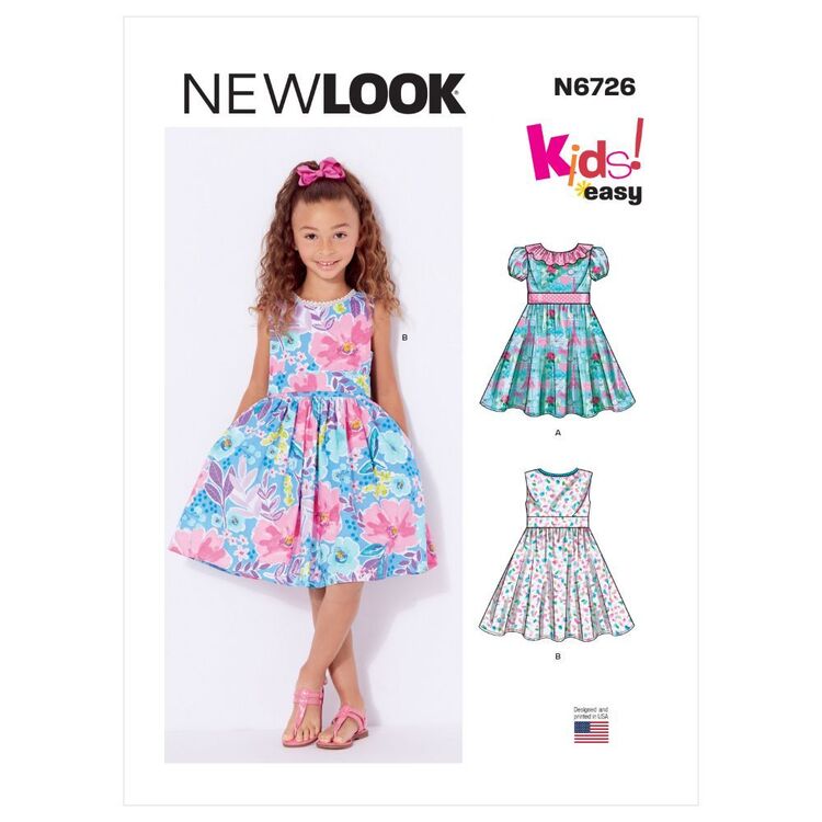 New Look Sewing Pattern N6726 Toddler's & Children's Dresses