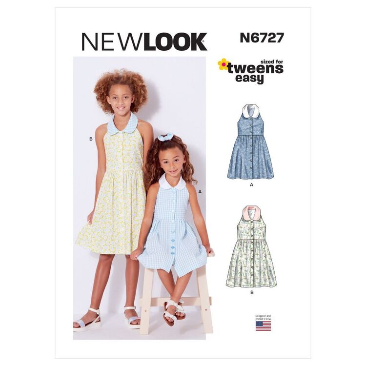 Pattern N6717 Tutorial New Look N6727 Children's & Girl's Dresses Pattern